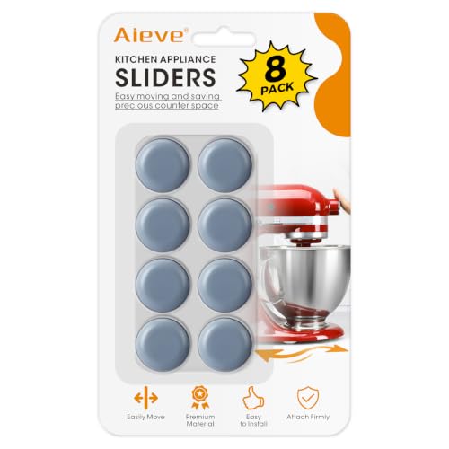 Aieve Appliance Sliders, 8 Pcs Small Appliance Slider for Countertop