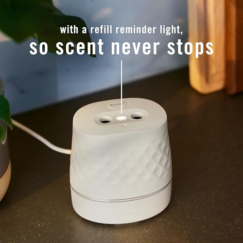 Febreze Plug Scent Booster Starter Kit, Oil Diffuser, Air Freshener Plug in, Continuous Scent Device + 2 Gain Original Refills