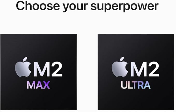 2023 Apple Mac Studio with M2 Max 12-Core / 30-Core, (3.7-inch, 32GB, 512GB SSD) (Renewed Premium)