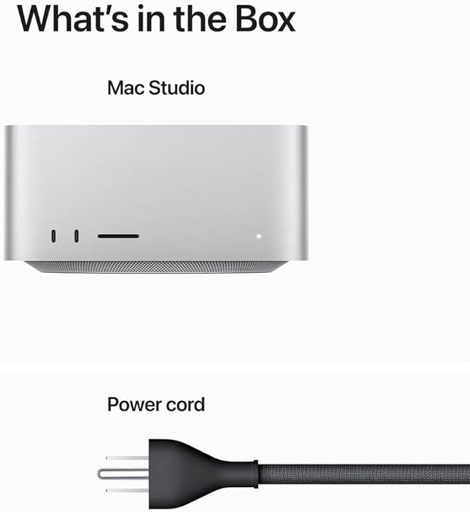 2023 Apple Mac Studio with M2 Max 12-Core / 30-Core, (3.7-inch, 32GB, 512GB SSD) (Renewed Premium)