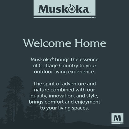 Muskoka 19.5" Stainless Steel Smokeless Wood Burning Fire Pit with Protective Cover