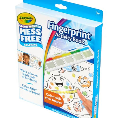 Crayola Color Wonder Mess Free Fingerprint Ink Painting Activity Set, Toddler Finger Painting Alternative, Stocking Stuffers for Kids, Holiday Gifts