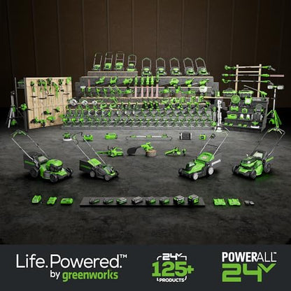 Greenworks 48V (2x24V) 20" Brushless Mower+12" String Trimmer +320CFM Blower,(2) 4.0Ah Batteries and 4A Dual Port Charger