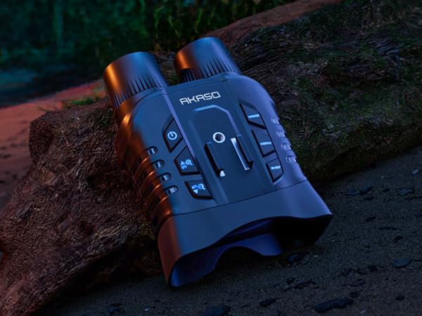 AKASO Seemor-200 Night Vision Goggles - 4K Full Color Night Vision Binoculars for Adults, App-Enabled Photo and Video Saving,AI-ISP 3280FT Viewing Range,16x Digital Zoom for Camping Hiking & Security