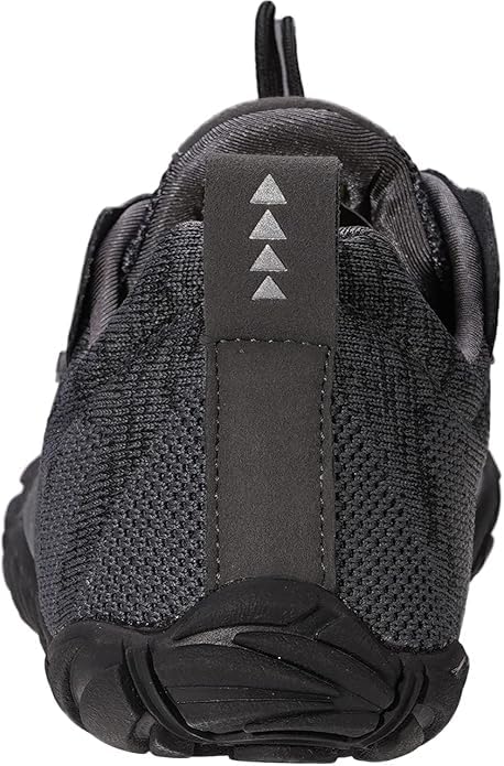 Joomra Women Barefoot Running Tennis Whitin Shoes Size 7.5-8 Minimal for Ladies Runner Dark Grey Daily Gym Fitness Hiking Trekking Walking Toes Trail Sneakers Workout Five Fingers Footwear 38