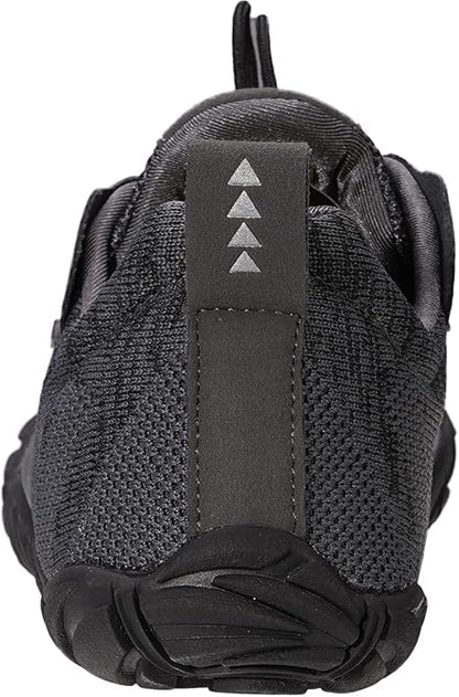 Joomra Women Barefoot Running Tennis Whitin Shoes Size 7.5-8 Minimal for Ladies Runner Dark Grey Daily Gym Fitness Hiking Trekking Walking Toes Trail Sneakers Workout Five Fingers Footwear 38
