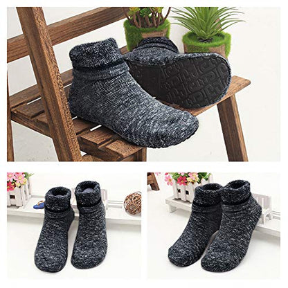 Autumn slipper socks Casual House Socks Black