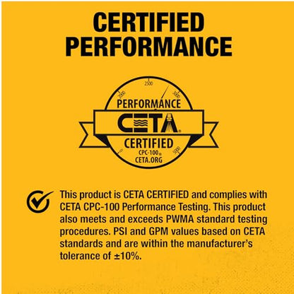 Dewalt 61147S 3300 PSI 2.4 GPM Gas Cold Water Pressure Washer