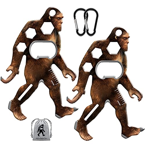 Haigoo Sasquatch EDC Pocket multitool 2 Pack Big Foot Gifts for Men
