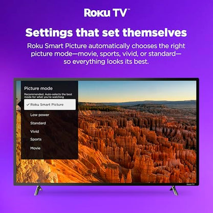 Hisense 40-Inch Class A4 Series FHD 1080p Smart Roku TV with Alexa Compatibility (40A4NR) - Dolby Audio, Slim Bezel Design, Google Assistant