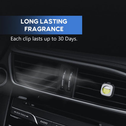 Air Jungles Lemon Ginger Scent Car Air Freshener Clip, 6 Vent Clips, 4ml Each, Long Lasting Air Freshener, Up to 180 Days Car Refresher Odor Eliminator