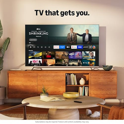 Hisense 55" E6 Cinema Series QLED 4K UHD Smart Fire TV (55E6QF, 2025 Model) - QLED, AI Light Sensor, Dolby Vision · Atmos, Voice Remote with Alexa, Motion Rate 120, HDR 10+ Adaptive, Game Mode Plus