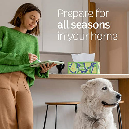 Kleenex Trusted Care Facial Tissues, 8 Flat Boxes, 200 Tissues per Box, 2-Ply, Packaging May Vary