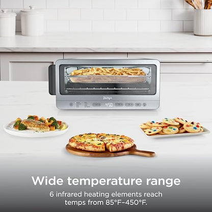 Ninja Flip Toaster Oven & Air Fryer, 8-in-1, Stainless Steel, SP151