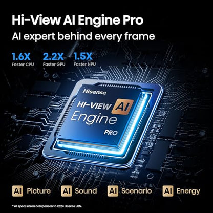 Hisense 75" Class U8 Series Mini-LED ULED 4K UHD Google Smart TV (75U8QG, 2025 Model) - QLED, Native 165Hz, Game Mode Ultra VRR 288, Dolby Vision IQ · Atmos, Full Array Local Dimming, 4.1.2 Ch