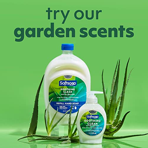 Softsoap Moisturizing Liquid Hand Soap, Soothing Clean Aloe Vera - 7.5 Fl Oz (Pack of 6)