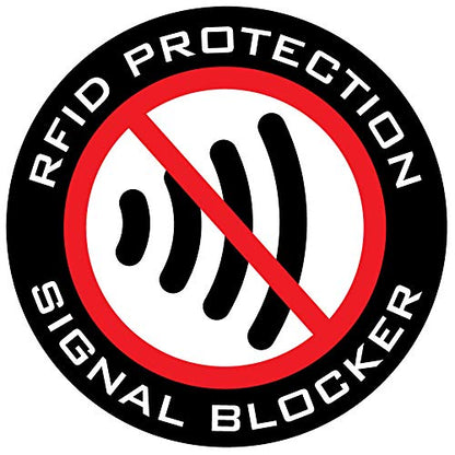 Lucky Line RFID Signal Blocking Key Hider Pouch Wallet with Adhesive & Velcro, Anti-Theft Storage Key FOB Battery Saver Credit Card Identity Protection (91801)