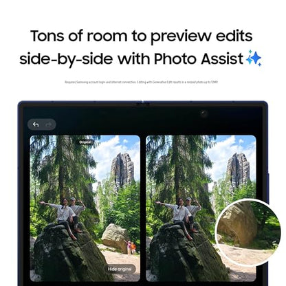 Samsung Galaxy Z Fold7 Cell Phone, 256GB AI Smartphone, Unlocked Android, AI Photo Edits, Large Screen, Long Battery Life, 2025, US 1 Yr Manufacturer Warranty, JetBlack