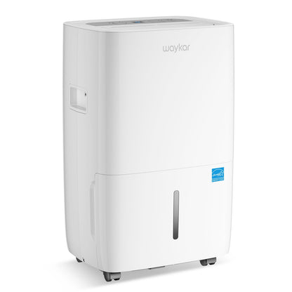 Waykar 80 Pints Energy Star Dehumidifier for Spaces up to 5,000 Sq. Ft at Home, in Basements and Large Rooms with Drain Hose and 1.14 Gallons Water Tank (JD025CE-80)