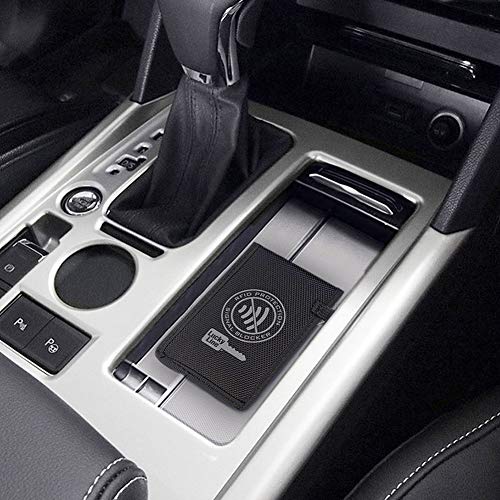 Lucky Line RFID Signal Blocking Key Hider Pouch Wallet with Adhesive & Velcro, Anti-Theft Storage Key FOB Battery Saver Credit Card Identity Protection (91801)