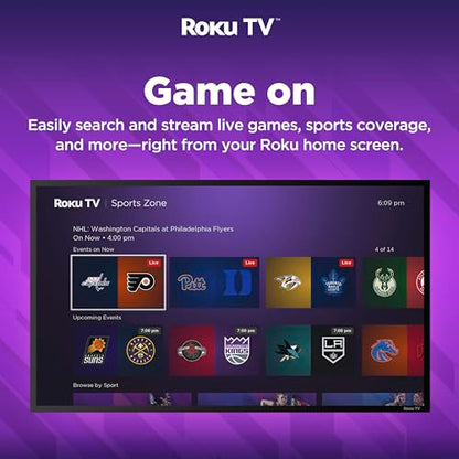 Hisense 40-Inch Class A4 Series FHD 1080p Smart Roku TV with Alexa Compatibility (40A4NR) - Dolby Audio, Slim Bezel Design, Google Assistant