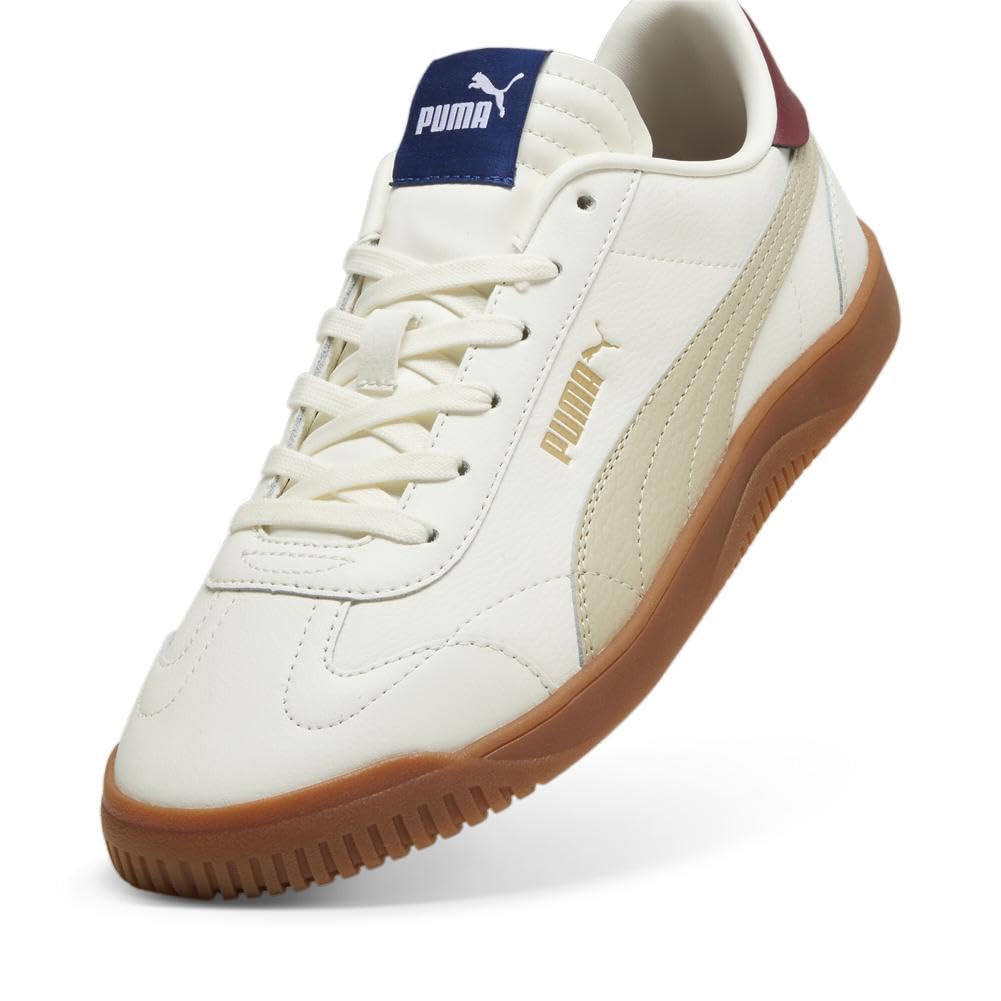 PUMA Mens Club 5v5 Sneaker, Warm White-Putty-Team Regal Red-Clyde Royal, 8