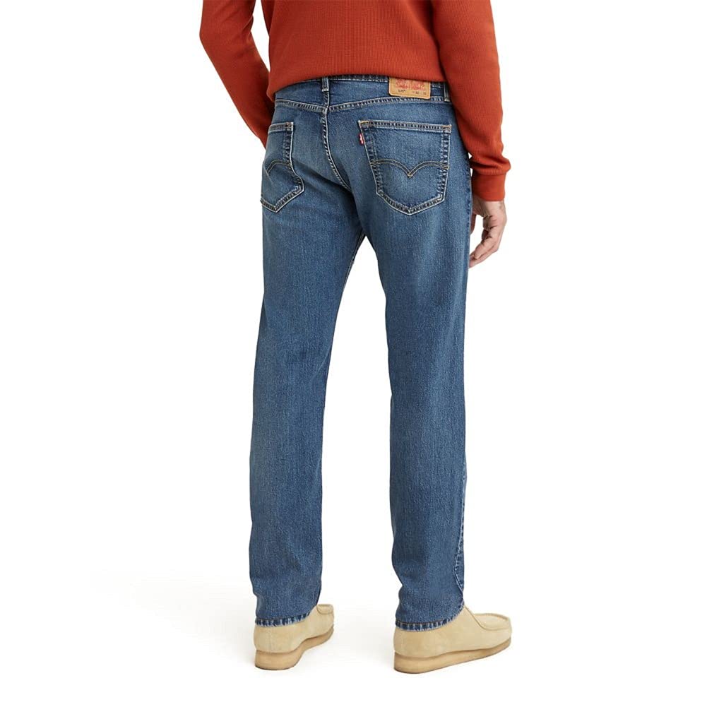 Levi's Men's 505 Regular Fit Jeans (Also Available in Big & Tall), Glowing-Medium Indigo, 38W x 32L
