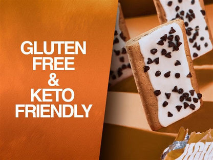 Legendary Foods 22g Protein Pastry+ S'mores Low Carb Meal Replacement Bar - Low Glycemic, Gluten Free Protien Snacks - Healthy Keto Snack Box, 8x Zero Sugar Energy Bars - Bariatric Diabetic Friendly