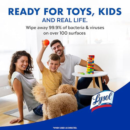 Lysol Disinfecting Wipes, Multi-Surface Cleaner, Lemon, 80 ct. (4 Pack)