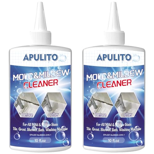 APULITO Household Cleaner Gel for Bathroom Shower Tile Tub Sink Cleaning Solution 10 Fl Oz (Pack of 2)