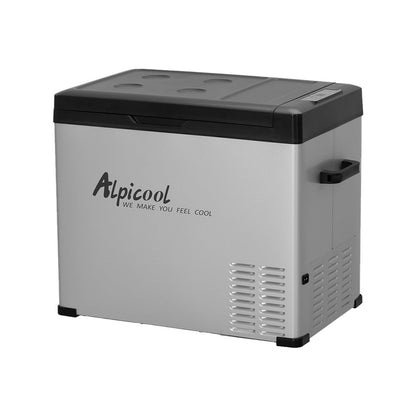 Alpicool C50 Portable Refrigerator 47 Quart(44.4Liter) 12 Volt Car Freezer for Vehicle, Truck, RV, Boat, Mini Fridge Freezer for Travel, Outdoor, Home -12/24V DC and 110-240V AC (Black and Silver)
