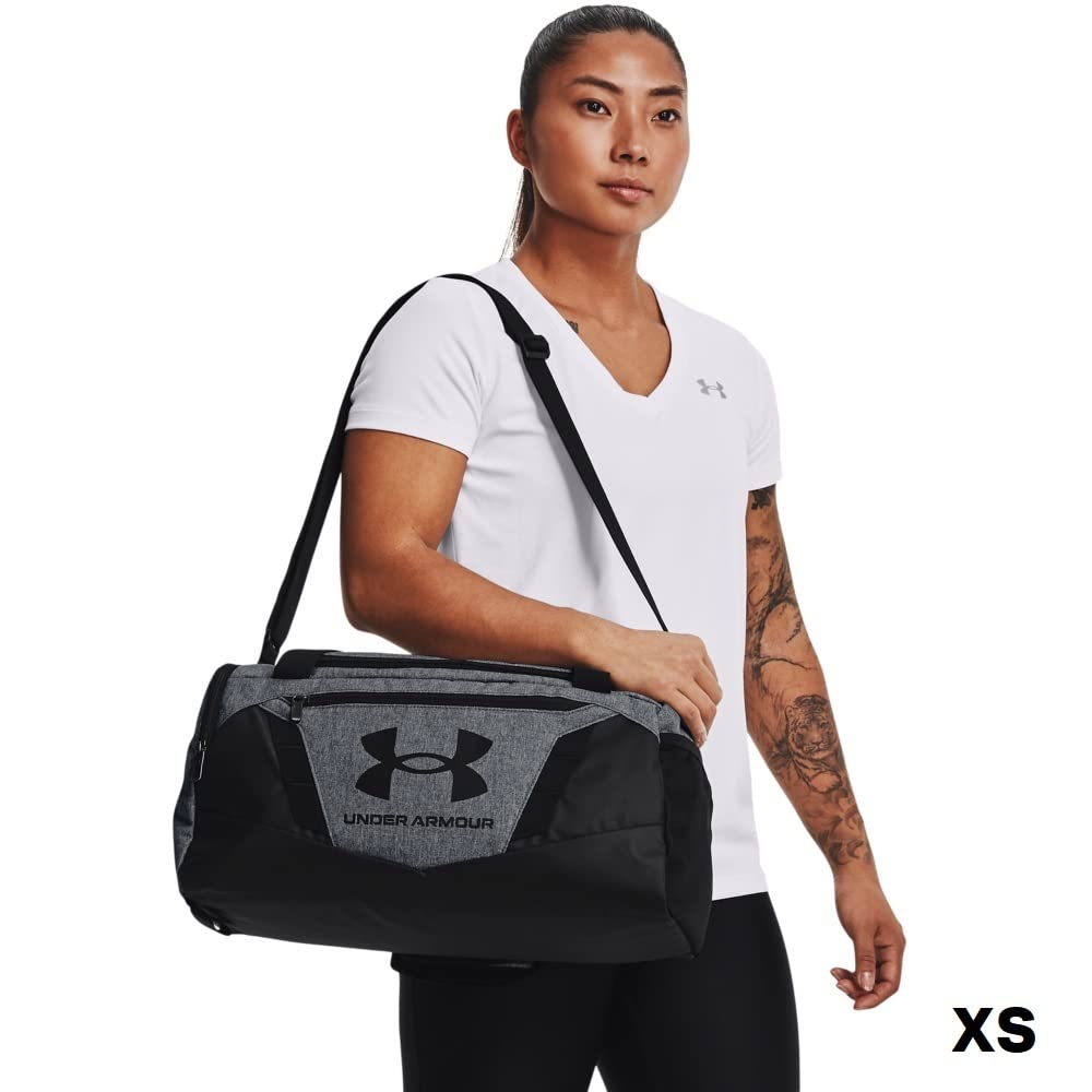 Under Armour Unisex-Adult Undeniable 5.0 Duffle , Pitch Gray Medium Heather (012)/Black , Medium