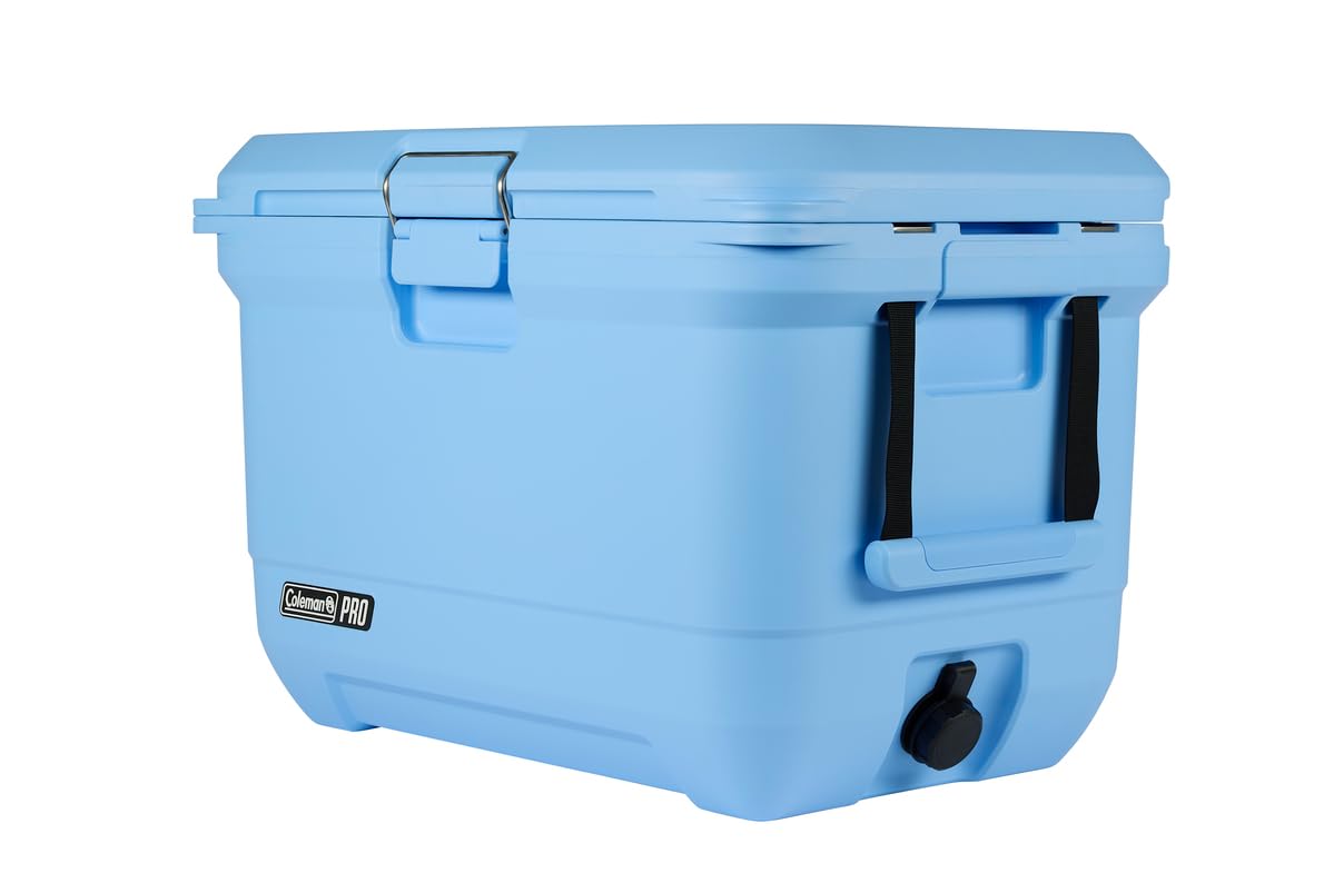 Coleman Pro 45qt Ultra-Light Premium Hard Cooler, Extra-Thick Insulation Keeps Ice up to 4 Days, 74-Can Capacity