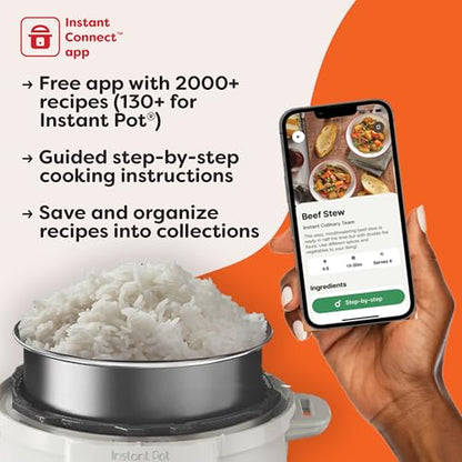 Instant Pot Duo Plus 9-in-1 Multicooker, Pressure Cooker, Slow Cook, Rice Maker, Steamer, Sauté, Yogurt, Warmer & Sterilizer, Includes App With Over 800 Recipes, Stainless Steel, 6 Quarts
