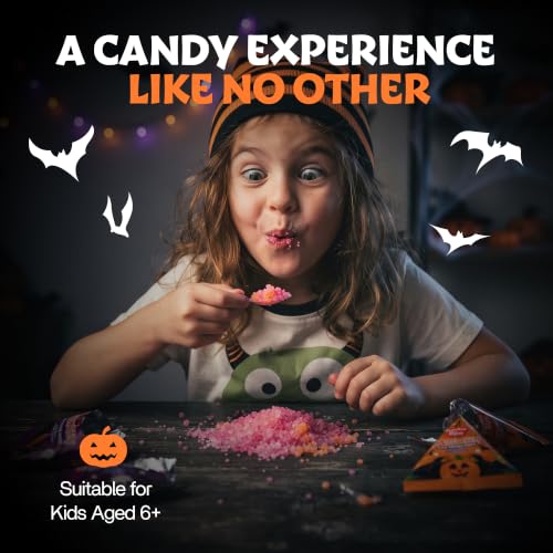 60 Pack Halloween Sour Popping Candy - Individually Wrapped Trick Or Treat Popping Rocks Candies - Bulk Halloween Treats Great Use, For Kids, Party Favors, Classrooms , Goodie Bags, Boo Basket Stuffers
