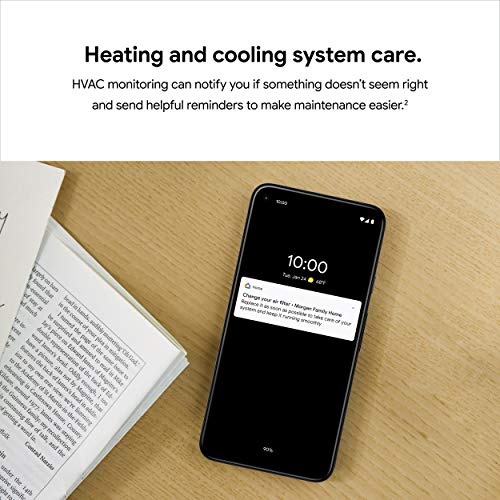 Google Nest Thermostat - Smart Thermostat for Home - Programmable Wifi Thermostat - Fog