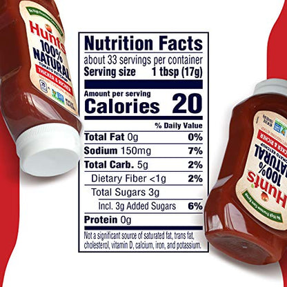 Hunt’s Best Ever Tomato Ketchup, 20-oz. Bottle (Pack of 12)