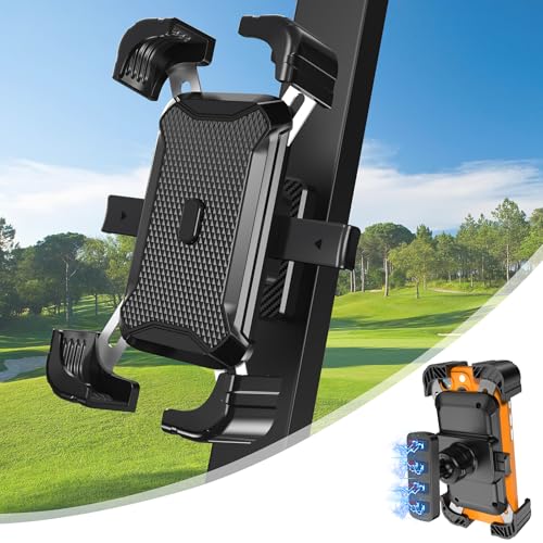 KingofKings Magnetic Golf Cart Phone Holder, for Dad Men