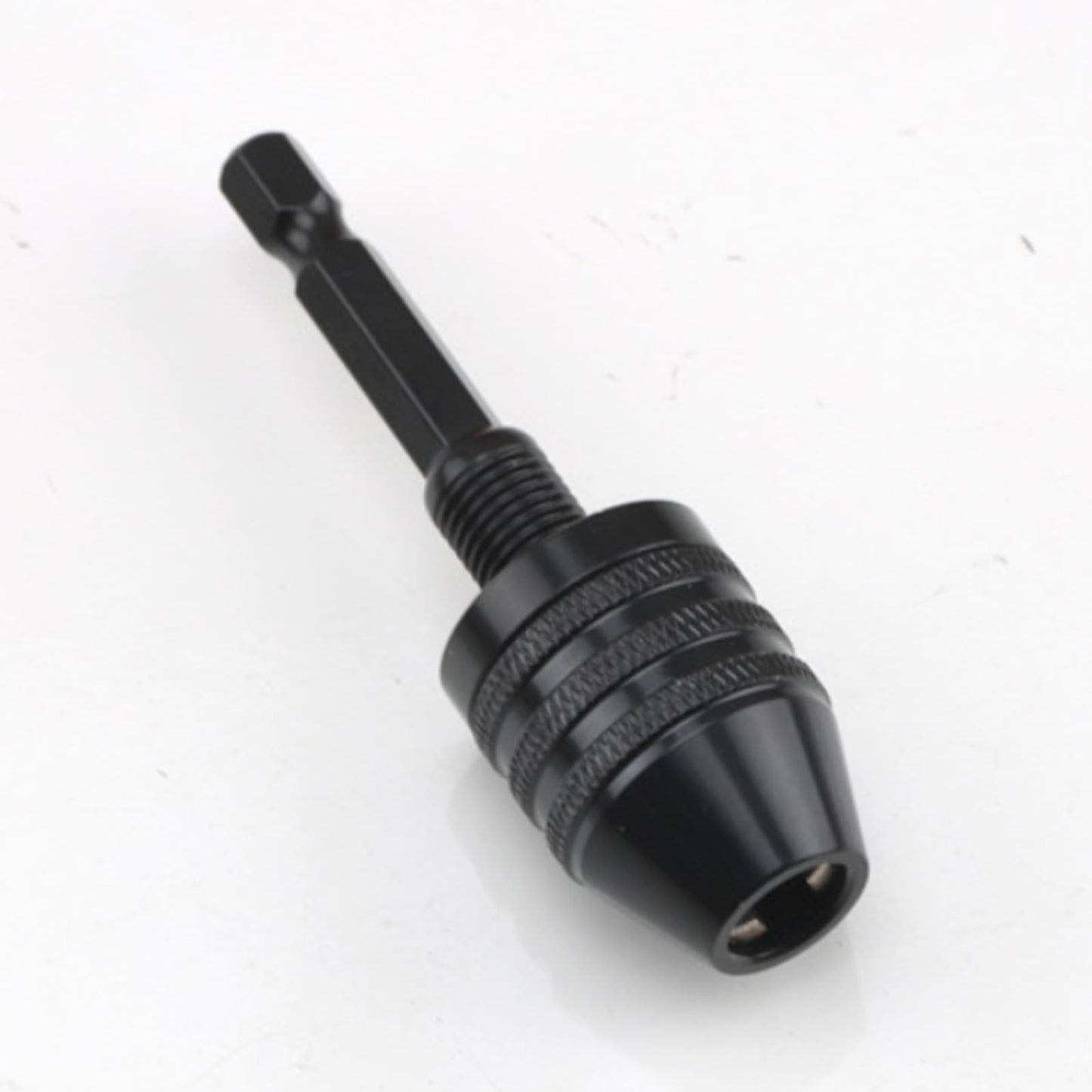 Quick-Change Hex Shank Drill Chuck Adapter Self-Centering 0.3-6.5mm Three-Jaw Drill Bit Holder for Electric Rotary Tools