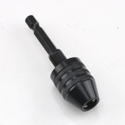 Quick-Change Hex Shank Drill Chuck Adapter Self-Centering 0.3-6.5mm Three-Jaw Drill Bit Holder for Electric Rotary Tools