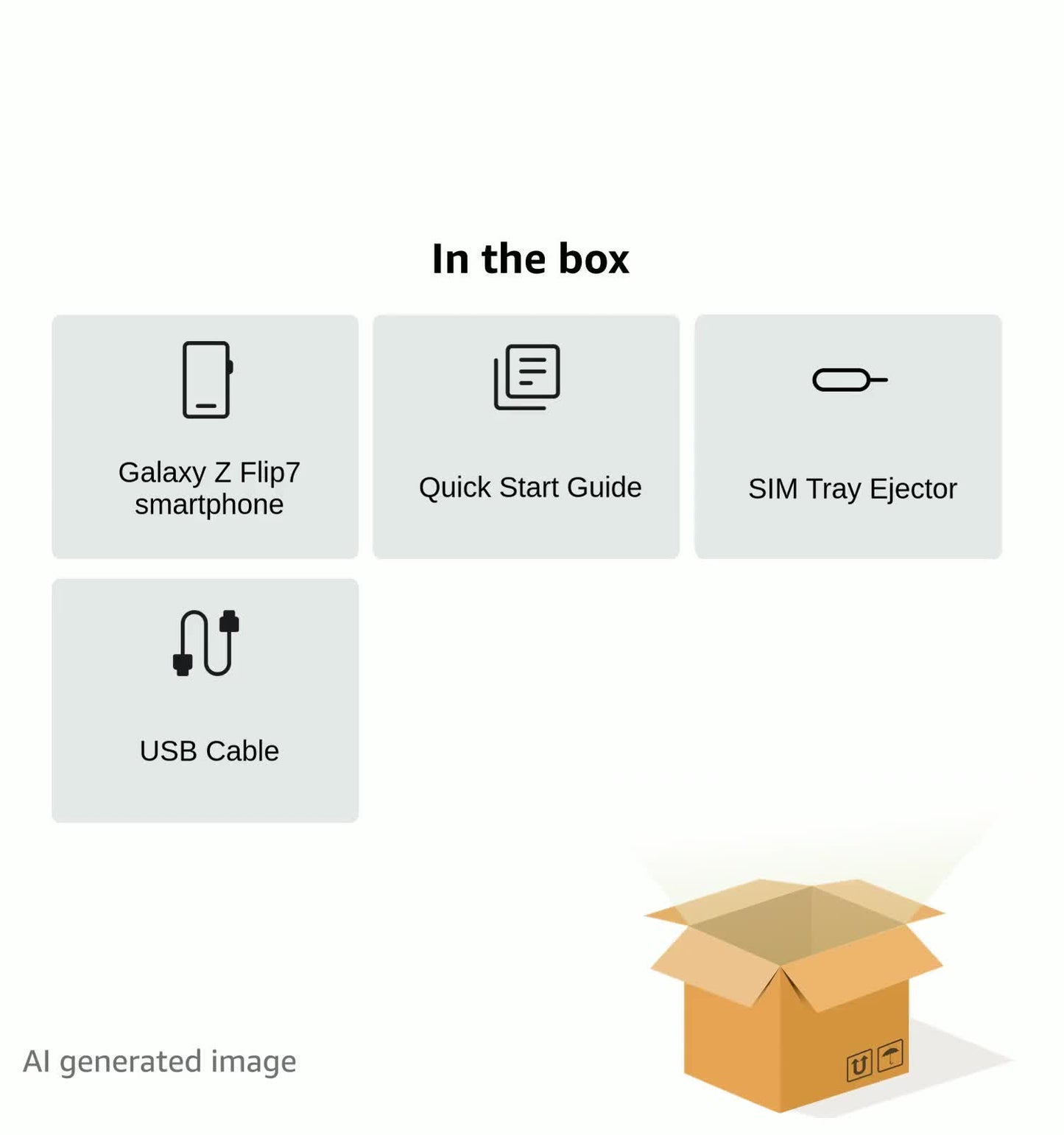 Samsung Galaxy Z Flip7 Cell Phone, 256GB AI Smartphone, Unlocked Android, high-res 50 MP Camera, Powerful Processor, Long Battery Life, 2025, US 1 Yr Manufacturer Warranty, Blue Shadow