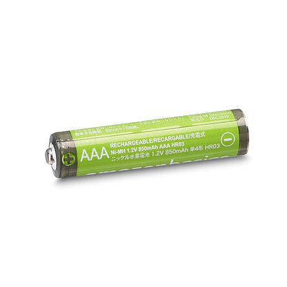 Amazon Basics Rechargeable AAA Batteries, 4-Pack, 850 mAh, NiMH High-Capacity Batteries, Recharge up to 500x Times, Pre-Charged