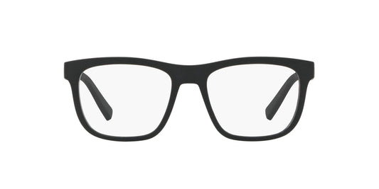 A|X ARMANI EXCHANGE Men's AX3050 Square Prescription Eyeglass Frames, Matte Black/Demo Lens, 53 mm