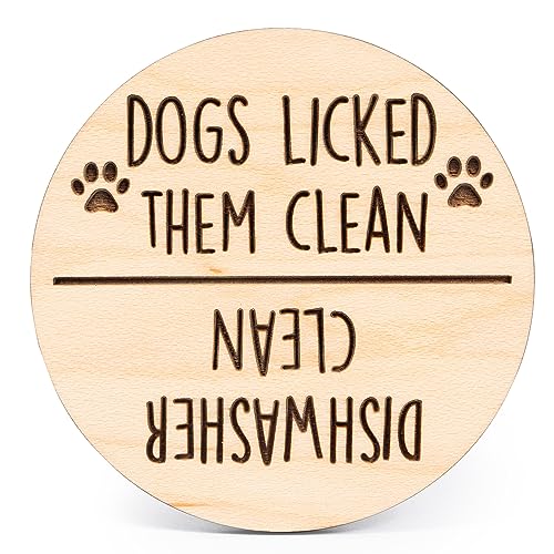 Funny Kitchen Gadgets Clean and Dirty Sign for Dishwasher, Apartment Essentials for First Apartment Must Haves, Funny Clean Dirty Magnet for Dishwasher Clean Dirty Sign, Dog, Gadgets for Home, Dogs
