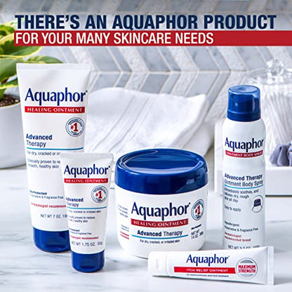 Aquaphor Healing Ointment, Advanced Therapy Healing Ointment for Dry Skin, Skin Protectant for Dry Cracked Skin - 1.75 oz. Tube (Pack of 6)