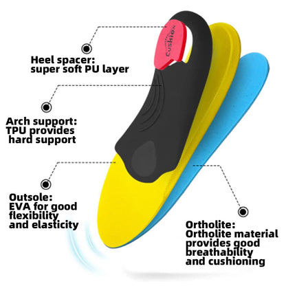 VALSOLE Heavy Duty Support Pain Relief Orthotics - 220+ lbs Plantar Fasciitis High Arch Insoles for Men Women, Flat Feet Orthotic Insert, Work Boot Shoe Insole, Absorb Shock with Every Step