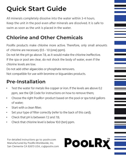 PoolRX+ pool unit 7.5k-20k gallons