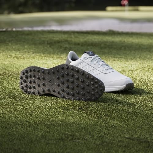 adidas Men's S2G Spikeless Leather 24 Golf Shoes, Footwear White/Charcoal, 8
