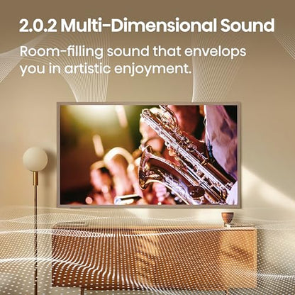 Hisense 85-Inch Class QLED 4K S7N CanvasTV Series Dolby Vision HDR Google Smart TV (85S7N, 2025 Model) - 144Hz, Art Mode, Anti-Glare Panel, Hi-Matte Display, UltraSlim Wall Mount & Frame Included