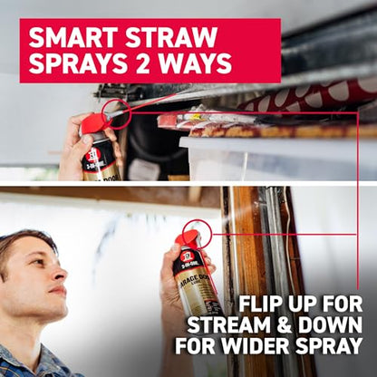 3-IN-ONE Garage Door Lubricant with SMART STRAW SPRAYS 2 WAYS, 11 OZ [6-PACK]